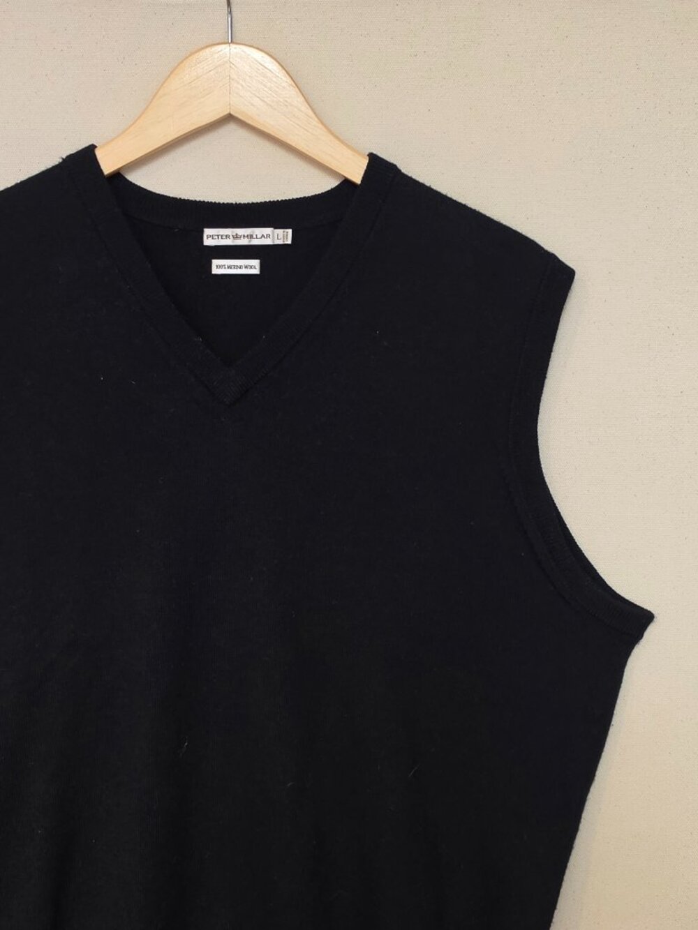 Peter Millar Merino Wool V Neck Vest L